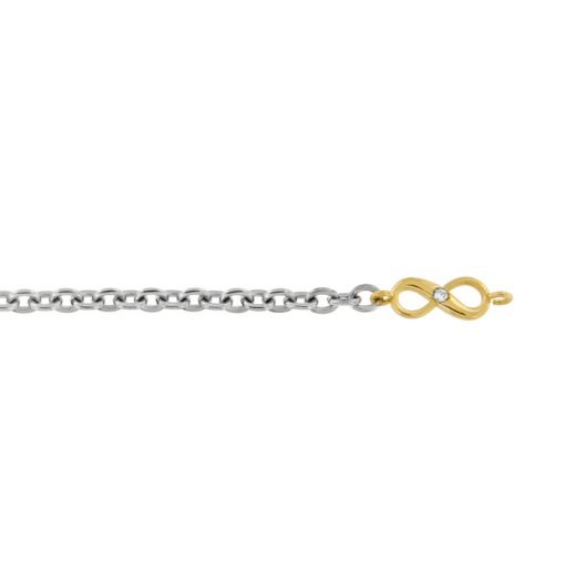 Bracciale Dédié in Titanio Diamante Lab Grown 0.01 Ct BRD2602 0258 GI - BRD2602 0258 GI